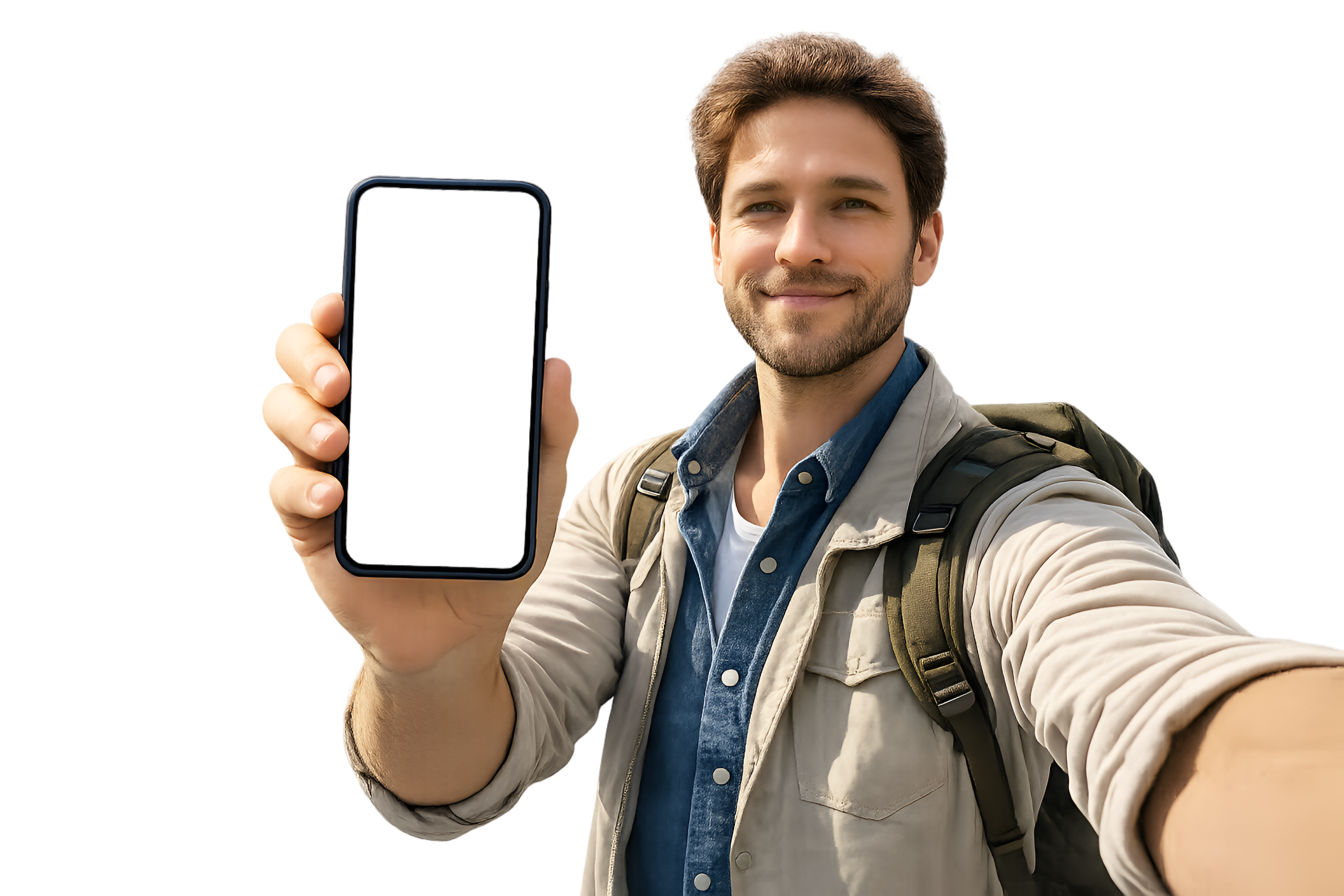 Traveler showing TripProf app